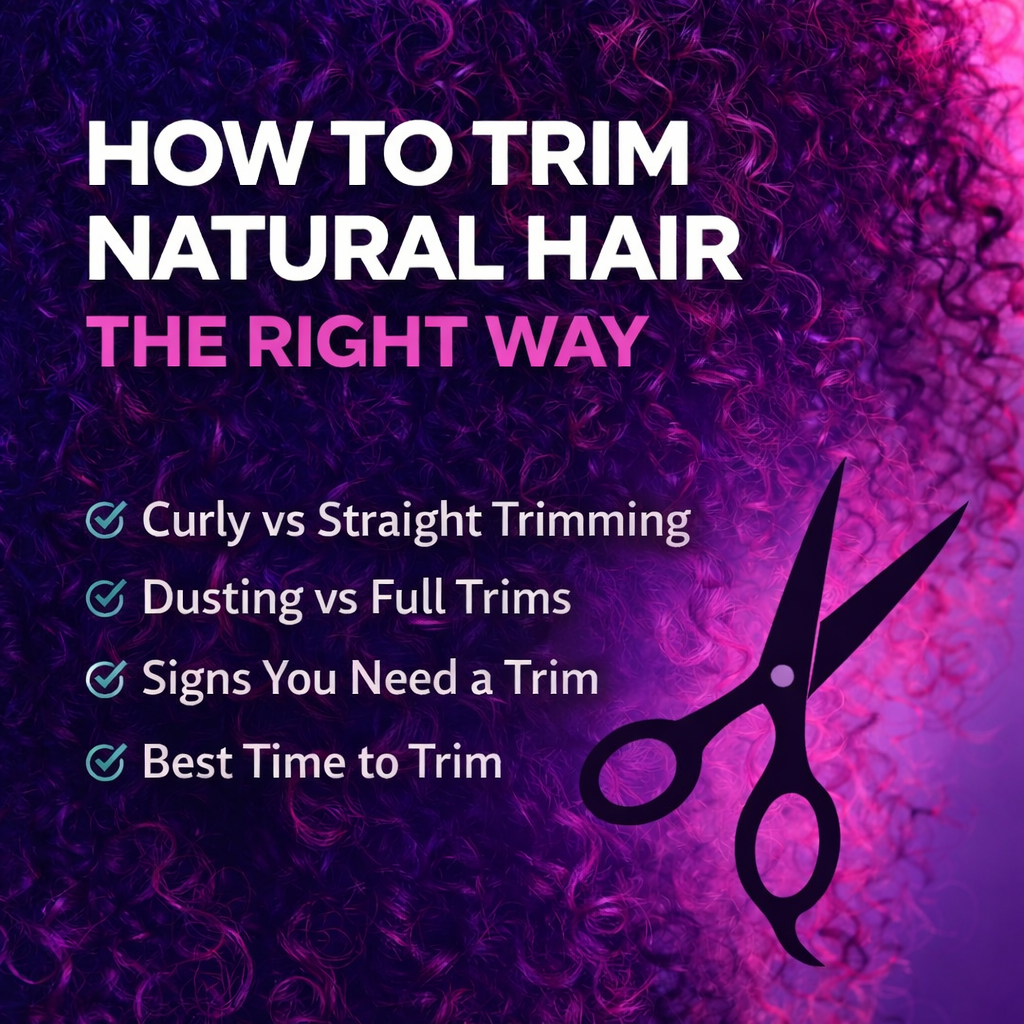 HOW TO TRIM NATURAL HAIR THE RIGHT WAY