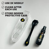 Beard Club Derma Roller for Face, Body and Scalp - Microneedling Roller for Men and Women with 540 Titanium Microneedles - Beard Roller for Hair & Beard - PHamily Hair Care 