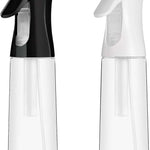 Continuous Spray Bottle for Hair (10.1Oz/300Ml) 2 Pack Home Essentials Spray Bottles for Cleaning Empty Ultra Fine Water Mister Sprayer for Hairstyling Garden Plants Curly Hair Perfume Etc