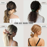 Satin Scrunchies for Hair Sleep, Premium Satin Softer than Silk for Women Curly Hair, Cute Bands Ties for Girls Thin | Thick Hair Styling, 12 Pack, Black - PHamily Hair Care 