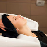 6 Pack Black Salon Towels, Super Soft and Absorbent Microfiber Hair Towel for Salon, Bath, Spa, Pool and Home, 27 Inch X 16 Inch, Black