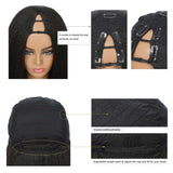 Kinky Straight V Part Wig 26 Inch Yaki Straight 